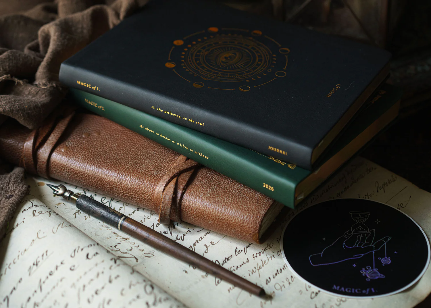 Bundle-A5-_-Cycles-Black_4_1500x NAUJA! 2026 metų astrologinė planuotė (samanų spalva) - Image 8