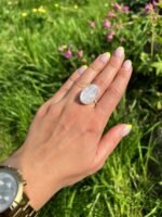 Žiedas su menulio akmeniu - Image 2