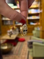 Auksinės spalvos „Gyvybės medžio“ pakabukas su natūraliu oniksu - Image 4