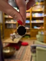 Auksinės spalvos „Gyvybės medžio“ pakabukas su natūraliu oniksu - Image 3