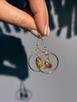 Auskarai su citrinu - Image 4