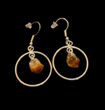 Auskarai su citrinu - Image 3