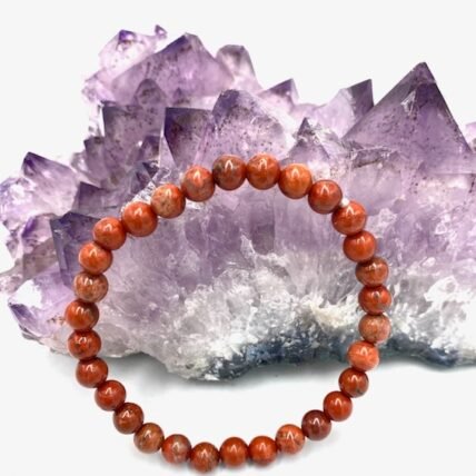 Raudono jaspio apyrankė 6 mm