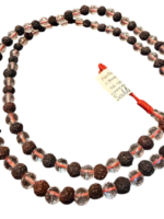 Rudrakšos sėklų mala su kalnų krištolu. - Image 3