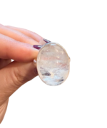 Žiedas su menulio akmeniu