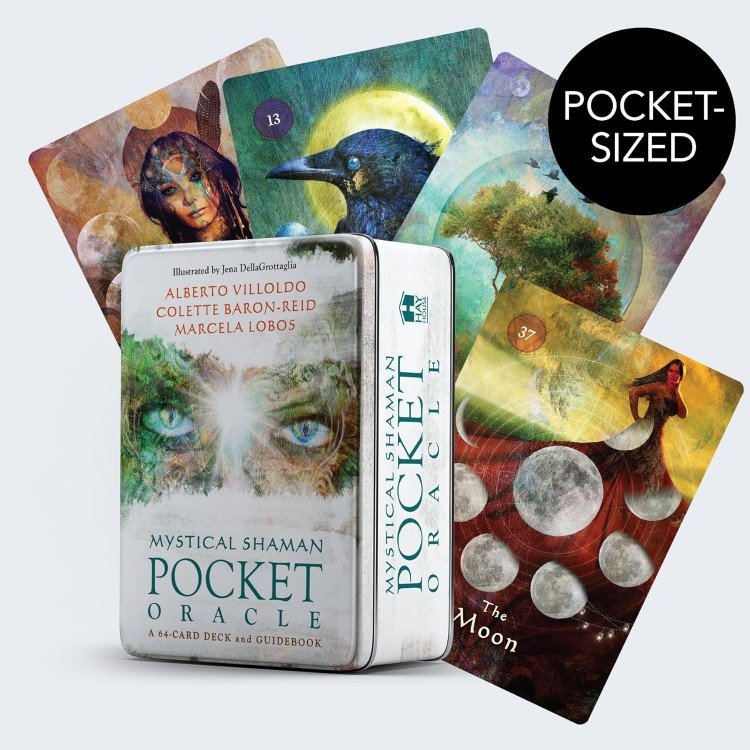 LmkWIuFZdA-mystical-shaman-pocket-oracle-cards-hay-house-750x750 Mystical Shaman Oracle kortos dėžutėje - Image 1