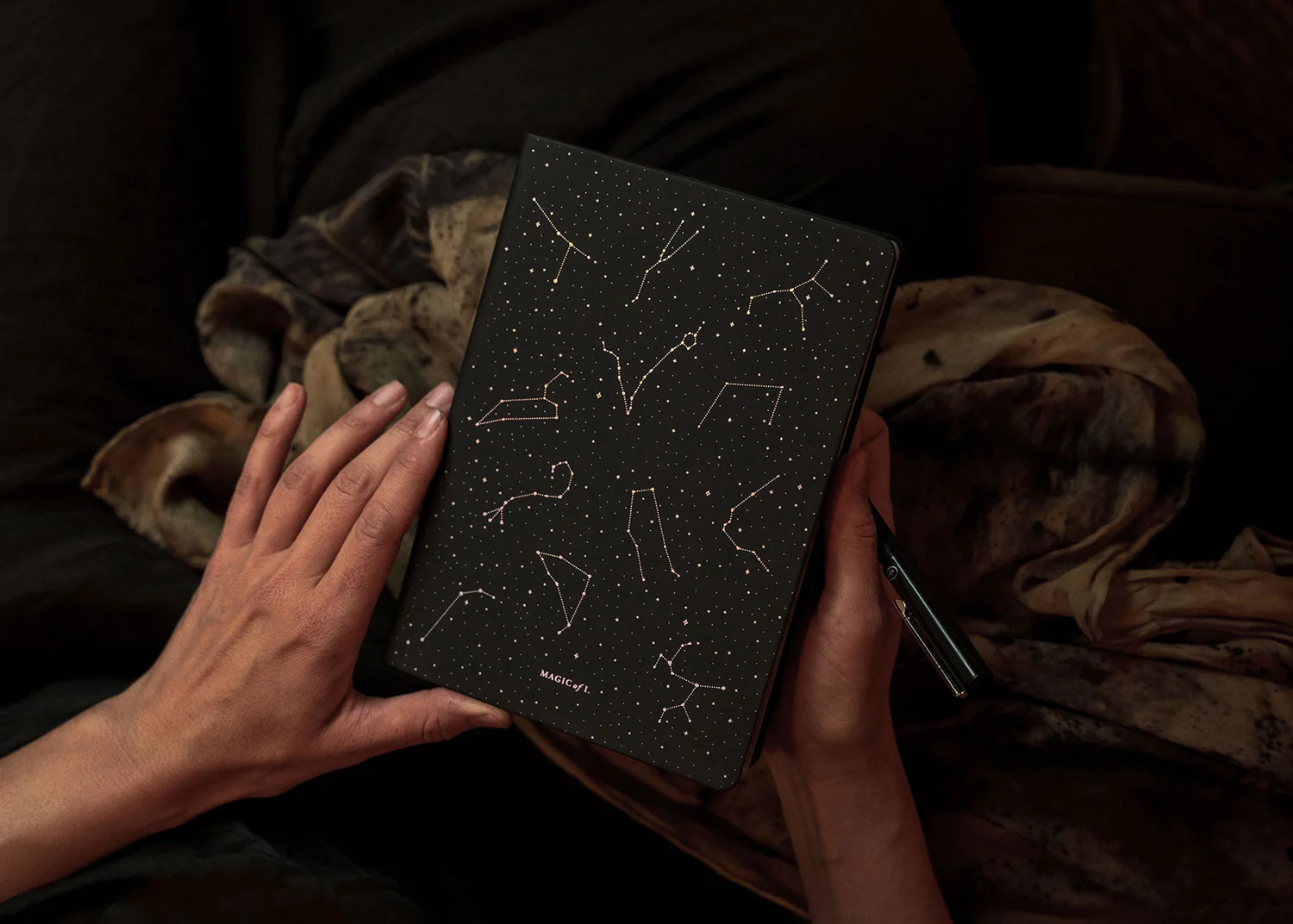 NightSkyBlack_1500x NAUJIENA! Užrašų knygelė "Naktinis dangus" - Image 1